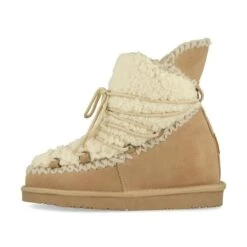 Dameslaarzen Gioseppo D'hiver Beiges à Lacets -Buffalo Winkel 46486 p camel 2