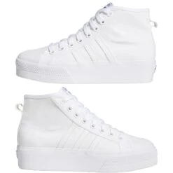Dames Sportschoenen Adidas Originals Nizza Platform Mid -Buffalo Winkel adidas originals fy2782 11 footwear photography mirrored pair view white 000