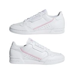Adidas Originals Adidas Continental 80 Women's Sneakers -Buffalo Winkel adidas originals g27722 11 footwear photography mirrored pair view white 000