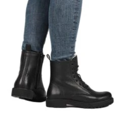 Bontgekleurde Veterlaarzen Voor Dames Blackstone WL02 -Buffalo Winkel blackstone wl02.blk black 10