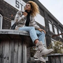 Dameslaarzen Van Bont En Suède Blackstone WL14 -Buffalo Winkel blackstone wl14.teak 1