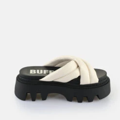 Damessandalen Buffalo Flora Cross Quilt - Vegan Nappa -Buffalo Winkel buffalo 1602225 3