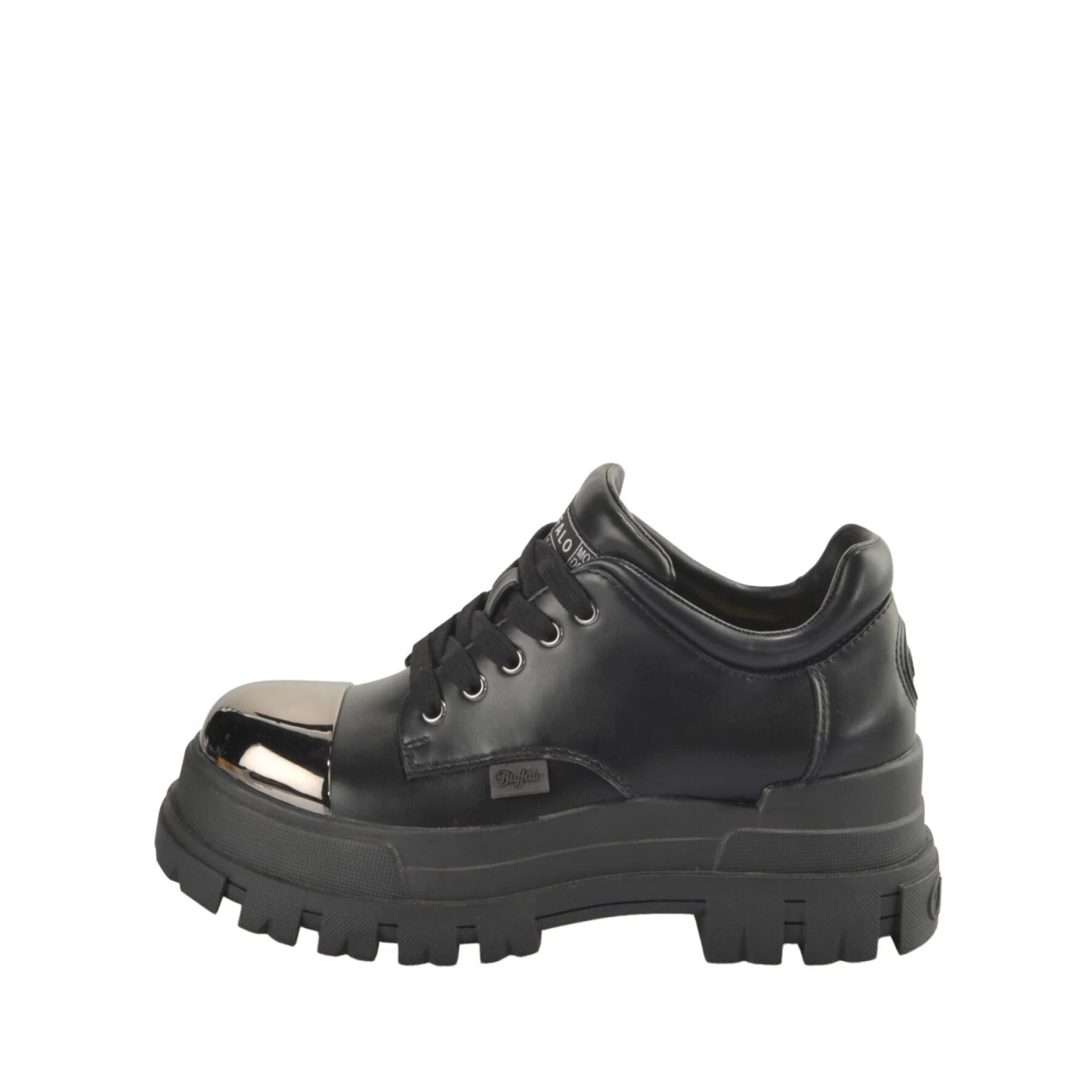 Dames Derbie Buffalo Aspha Cls Steel - Vegan Nappa 1 Dames Derbie Buffalo Aspha Cls Steel - Vegan Nappa