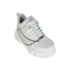 Damestrainers Buffalo CLD Corin Chain 3.0 - Vegan Nappa 6 Damestrainers Buffalo CLD Corin Chain 3.0 - Vegan Nappa -Buffalo Winkel buffalo 1636081 blanc argente 3