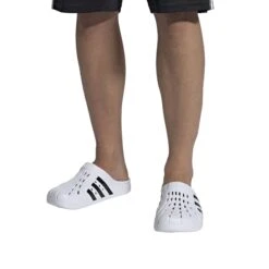 Slippers Adidas Adilette -Buffalo Winkel fy8970 ftw on model front white