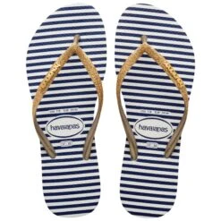 Vrouwenslippers Havaianas Slim Glitter Stripes