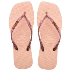 Vrouwenslippers Havaianas Square Logo Metallic