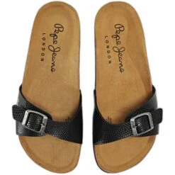 Vrouwenslippers Pepe Jeans Oban Skipper LFR -Buffalo Winkel pepe jeans pls90526 999 black 3